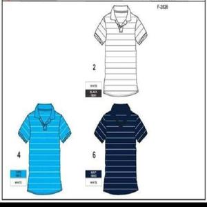 ลายทางการสำหรับเสื้อยืดโปโลลายทางทำจากผ้าฝ้ายและโพลีเอสเตอร์60% พิมพ์ลาย40% - Product Image 3