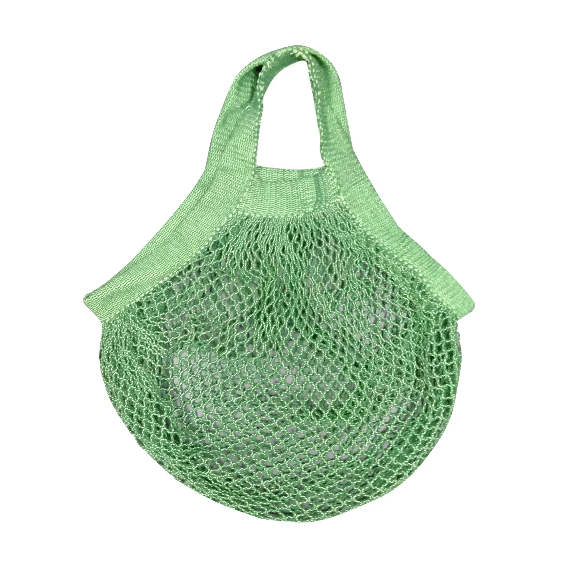 Borsa per la spesa riutilizzabile in cotone organico personalizzata realizzata in fabbrica per il trasporto di frutta, verdura e generi alimentari