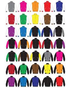 แจ็กเก็ตหนังขนสัตว์สำหรับผู้ชายหลากแบบตามสั่งปกตั้งสไตล์ตัวอักษรสำหรับฤดูหนาว - Product Image 3