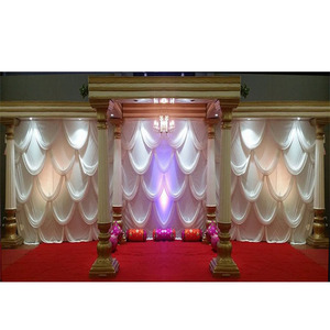 มณฑปแต่งงานรูปดอกบัวสีขาวสุดหรูหรา ธีมสีขาว มณฑปแต่งงานรูปดอกบัวกลางแจ้ง งานแต่งงานในฝัน มณฑปแบบโรมัน วอชิงตัน - Product Image 1