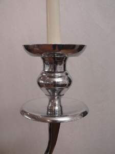 เชิงเทียนอะลูมิเนียมสีเงินขัดเงา 5 แขน รุ่นใหม่ล่าสุด ของตกแต่งงานแต่งงาน งานเลี้ยง ของประดับตกแต่งโต๊ะ ทำด้วยมือ สีสั่งทำได้ - Product Image 6