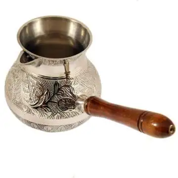 Hot Selling Arabic Vintage Turkish Hammered Copper Coffee Pot with Designer Handle