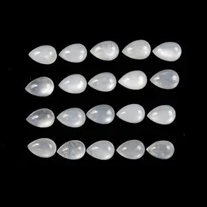 2x3mm Natural White Moonstone Pear Flat Back Loose Calibrated Cabochons Gemstone Supplier Shop Online Closeout Deals Shop DIY