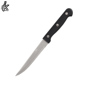 Cuchillo para carne de acero inoxidable negro de 4,5 pulgadas de alta calidad, juego de cuchillos de chef profesional para uso en la cocina - Product Image 5