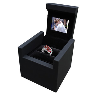 Customize Creative Hotsale New Design Unique <strong>Proposal</strong> Diamond Lcd Display Screen Video Jewelry <strong>Ring</strong> <strong>Box</strong> - Product Image 1