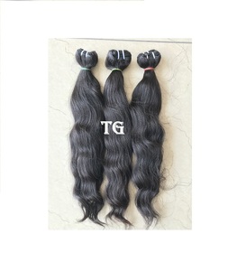 Soft <b>Silky</b> 24 Inch Wavy Brazilian Cuticle Aligned Unprocessed Raw Donner Machine Weft Human Hair Extensions Raw Unprocessed - Product Image 1