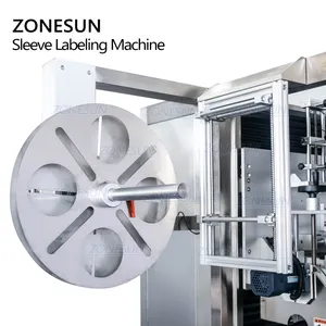 ZONESUN Automatico di Acqua Minerale Bevanda Bottiglia in PET di Calore Pellicola IN PVC Shrink Sleeve Etichetta Avvolgimento Etichettatura Applicatore Macchina