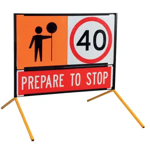 Panneau de signalisation à messages multiples cadre de sécurité routière avertissement temporaire CorFlute australie signalisation Standard