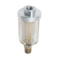 Mini filtre à air en ligne 1/4'' avec séparateur d'eau et d'huile et valve de vidange d'eau