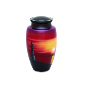 METALLIC ELEGANCE Adult American Style Cremation <b>Urns</b> for Human Ashes <b>Large</b> Size 220 Cubic Inches Wholesale Funeral Supplies - Product Image 2