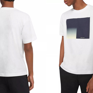 T-shirt blanc décontracté et confortable pour garçons/hommes, impression numérique sur mesure, design personnalisé OEM selon les exigences et la demande du client. - Product Image 4