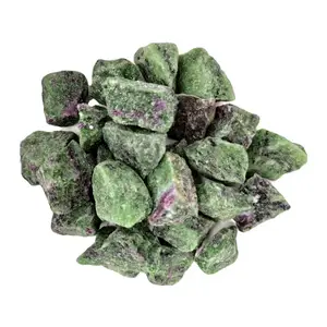 Großhandel Heilung Raw Rock Rough Crushed Bulk Crystal Chunks Ruby Zosite Raw Rough Rocks vom indischen Hersteller