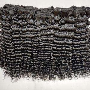 Extensiones de Pelo Indio Virgen sin Procesar, Extensiones de Tejido Rizado de Alta Calidad, Onda Profunda, Remy - Product Image 2