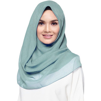 Hiyab de Algodón Moderno para Mujer, 600 Colores, Pañuelo Largo Tradicional Personalizable, Superventas, Secado Rápido, Antiarrugas