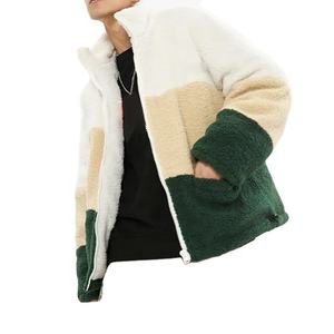 Chaqueta polar de secado rápido para hombre, chaqueta de lana colorida sin capucha de talla grande con cremallera para invierno - Product Image 2