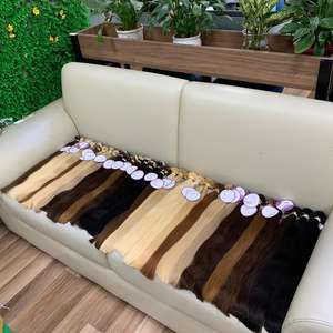 หนาปลายคู่วาด1กรัม/สาระ24นิ้วปลายแบนผม Remy 100% นามสกุลผมมนุษย์ - Product Image 1