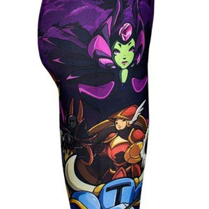 Leggings pour femmes à taille haute, personnalisés par sublimation, sans couture, imprimés, décontractés, respirants, antibactériens, résistants aux déchirures, 180g - Product Image 6