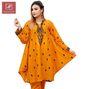 Kurta/Kurti Masoori de Moda para Mujer, Prenda Informal de Algodón para Verano, India y Pakistán - Product Image 1