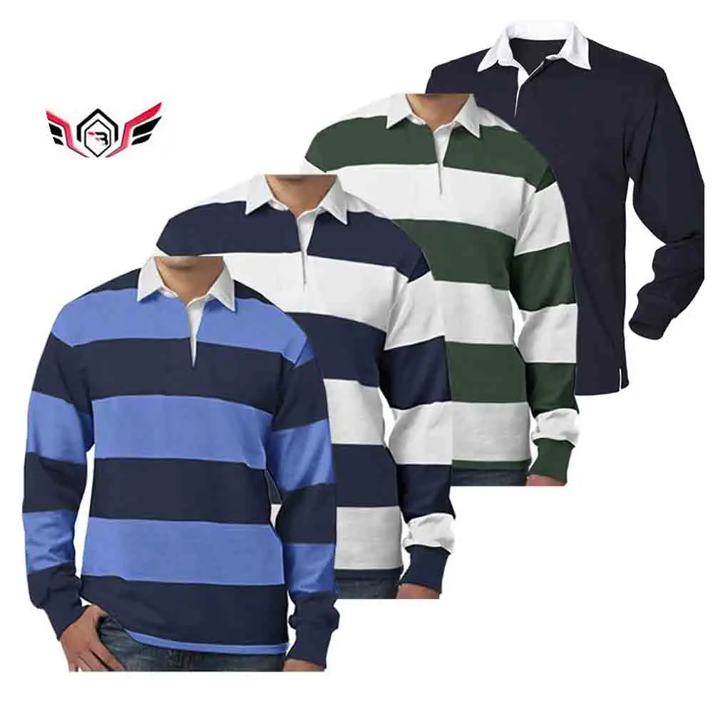 Camisetas de rugby personalizadas de alta calidad, nuevo diseño, para equipos deportivos, de secado rápido, con impresión sublimada