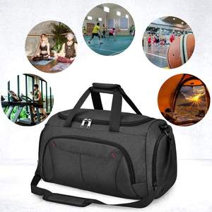 Bolsa de deporte con estampado personalizado, bolsa de viaje para mujer con bolsillo húmedo, compartimento para zapatos, bolsas de gimnasio - Product Image 5