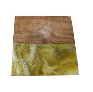 Custom Acacia Wood Resin Flatware Dinnerware Coaster / <b>Mats</b> & <b>Pads</b> Royal Kitchen Gadgets Homeware Tabletop Tableware <b>Mats</b>/<b>Pads</b> - Product Image 1