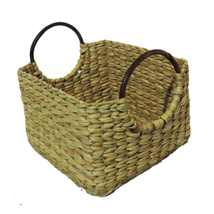 Natural Rattan <b>round</b> <b>Serving</b> <b>Tray</b> with Cut Handle Available in Different Sizes - Product Image 4