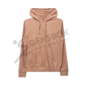 Conjunto de chándal con capucha y pantalón corto para mujer, conjunto de ropa interior de secado rápido y transpirable, de alta calidad, venta al por mayor, color marrón - Product Image 4