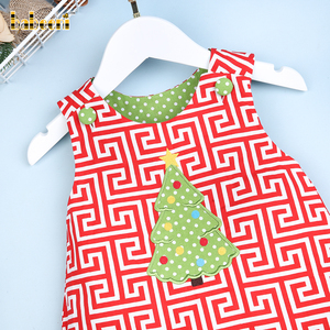 Vestido de pana transpirable de verano para niños Diseño de apliques reversibles O-cuello Sin mangas Patrón de puntos Casual Niñas 6 meses - Product Image 2