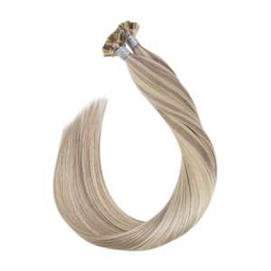 Extensión de cabello de punta plana, cutículas completas de fondo grueso, doble estiramiento, material 100% ruso - Product Image 2