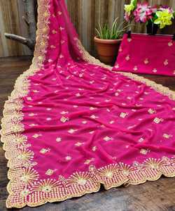 Saree en soie banarasi Alphanumero - Product Image 2
