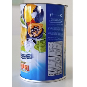 Étain en métal coloré du Vietnam aliments en conserve haricots secs en forme de cylindre de 3 pièces Support technique disponible - Product Image 1