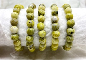 Bracelet Serpentine en cristal, de perles rondes - Product Image 4