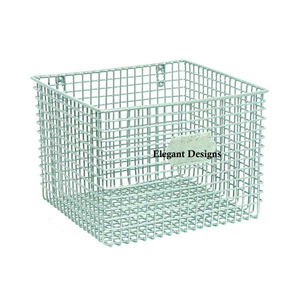 Cesta de pared de hierro Vintage rústico indio hecha a mano con estilo clásico cesta de diseñador de tamaño alto mejor cesta colgante de pared hecha a mano - Product Image 3