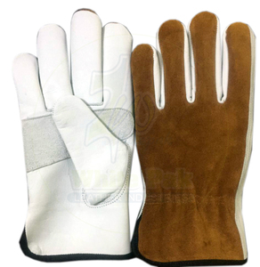 Nuevos Guantes de Conducción de Cuero Vacuno Blanco Pak WP-1005 XL, Multifuncionales, de Invierno, de Seguridad, Anti-Impactos, Anti-Calor, Antideslizantes - Product Image 1