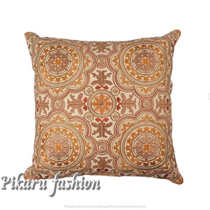 Fundas De Almohada cuadradas decorativas para el hogar de algodón y juegos de fundas de cojines geométricos florales patrones Vintage para sofá - Product Image 2