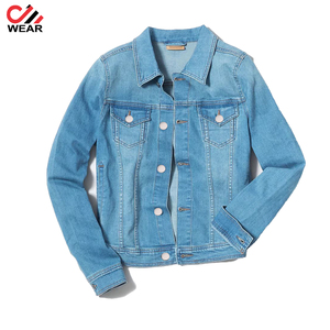 Chaquetas de mezclilla de algodón transpirable de talla grande para mujer impermeables y ecológicas - Product Image 5