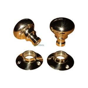 Brass Door knobs Victoria Door Knob handmade nặng đánh bóng Fancy đồ nội thất cửa phần cứng - Product Image 2