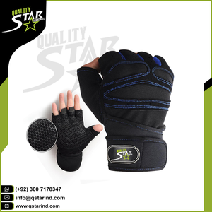 Guantes de levantamiento de pesas para entrenamiento, manoplas de culturismo, fitness, material de cuero de vaca, alta calidad, para gimnasio - Product Image 3