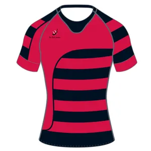 Custom Top Kwaliteit Nieuwe Ontwerp Team Sport Club Quick Droog Gesublimeerd Afdrukken Rugby Jerseys/Rugby Shirts, Rugby