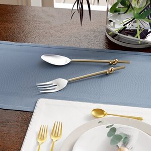 Cuillère de mariage de poignée de couleur marron en acier inoxydable de qualité supérieure de l'Inde parfaite pour l'accessoire de cuisine de Table à manger à la maison - Product Image 2
