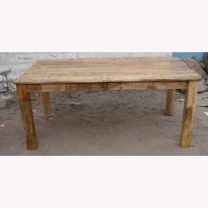 Muebles de madera de Mango sólido para el hogar, mesa de comedor, Hotel, restaurante, India