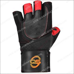 Guantes de gimnasio transpirables de cuero y neopreno para entrenamiento Levantamiento de pesas Culturismo Entrenamiento Fitness - Product Image 1