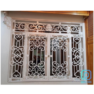 Calandre de fenêtre en fer galvanisé, grille Design de grille de sécurité, dernière conception et de haute qualité - Product Image 1