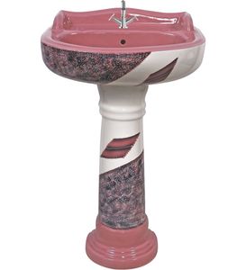 Design chinois moderne 9004 Sanitaire en céramique 550x400mm Piédestal de lavabo à double chasse Excellent modèle spécial pour moderne - Product Image 4