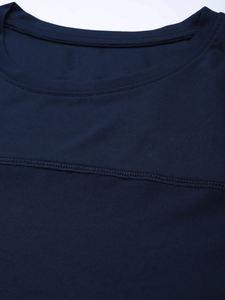 Camisetas de fitness informales para hombre, camisetas de moda de manga corta con cuello redondo, ropa de talla grande hecha de poliéster/algodón - Product Image 5