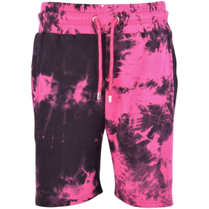 Logo personnalisé couleur unie Tie-Dye Jogger Sweat Shorts en vrac en gros coton blanc Gym Shorts de sport taille haute Vintage Shorts hommes - Product Image 1