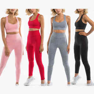 Mallas de ejercicio para mujer, conjunto de Yoga elástico para entrenamiento, gimnasio - Product Image 6