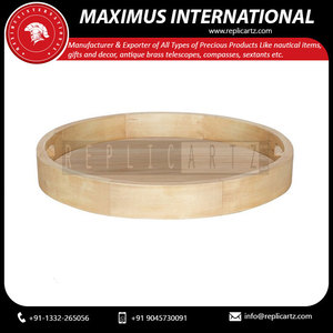 Replicartz IQ-IT-43 Natural Wood Mirror Service Tray with Handles for Eating Coffee Breakfast Afternoon Tea & Decoration - Product Image 6