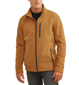 Chaqueta deportiva de invierno Softshell informal para hombre, chaqueta con cuello levantado y cremallera, forro polar, resistente al agua, con capucha, cálida, a prueba de viento - Product Image 5