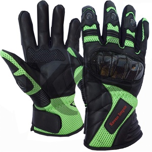 Guantes cortos de moto de cuero de vaca de primera calidad, color personalizado, con nudillos rígidos, USA 2026 - Product Image 1